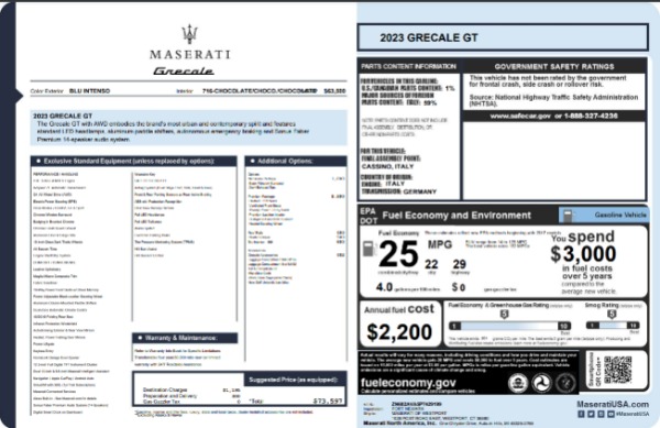 New 2023 Maserati Grecale GT for sale $73,597 at Pagani of Greenwich in Greenwich CT 06830 21