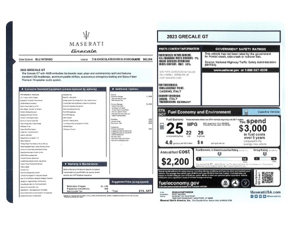 New 2023 Maserati Grecale GT for sale $73,597 at Pagani of Greenwich in Greenwich CT 06830 21