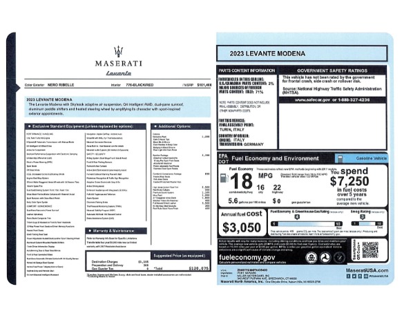 New 2023 Maserati Levante Modena for sale $120,075 at Pagani of Greenwich in Greenwich CT 06830 22
