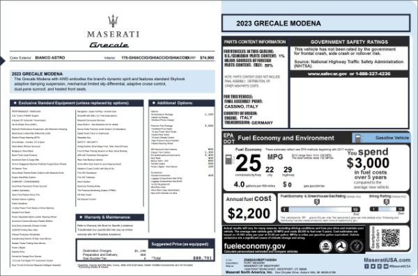 New 2023 Maserati Grecale Modena for sale $88,701 at Pagani of Greenwich in Greenwich CT 06830 28