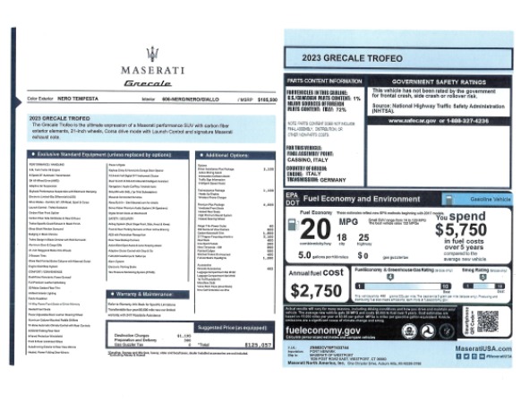 New 2023 Maserati Grecale Trofeo for sale $125,057 at Pagani of Greenwich in Greenwich CT 06830 28