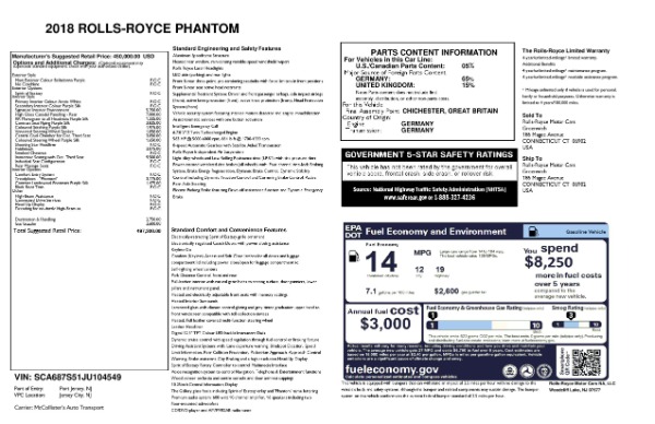 Used 2018 Rolls-Royce Phantom for sale $339,895 at Pagani of Greenwich in Greenwich CT 06830 22