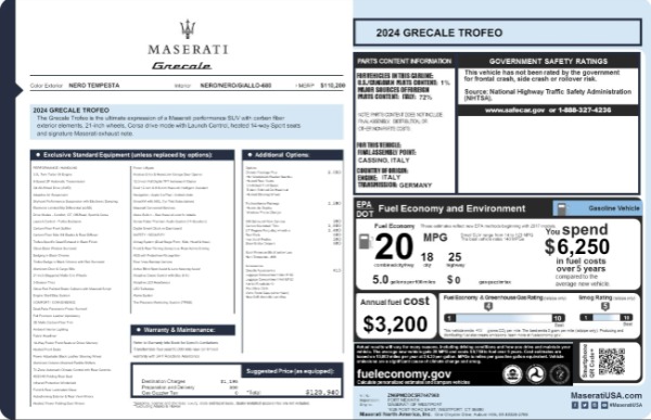New 2024 Maserati Grecale Trofeo for sale $120,940 at Pagani of Greenwich in Greenwich CT 06830 1
