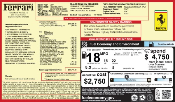 Used 2017 Ferrari 488 Spider for sale Sold at Pagani of Greenwich in Greenwich CT 06830 2