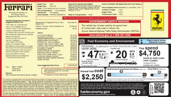 Used 2022 Ferrari 296 GTB for sale $299,900 at Pagani of Greenwich in Greenwich CT 06830 2