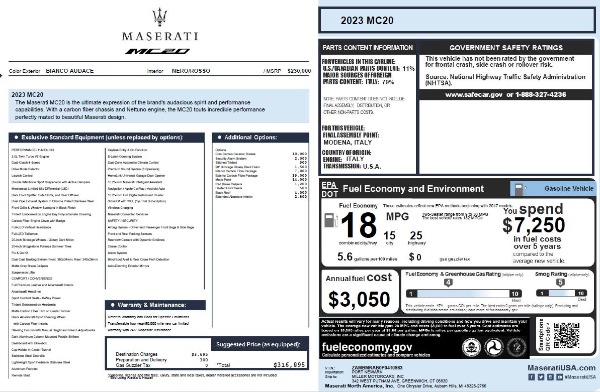 Used 2023 Maserati MC20 for sale Sold at Pagani of Greenwich in Greenwich CT 06830 23