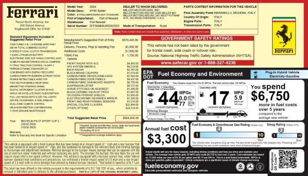 Used 2024 Ferrari SF90 Spider for sale $565,900 at Pagani of Greenwich in Greenwich CT 06830 2