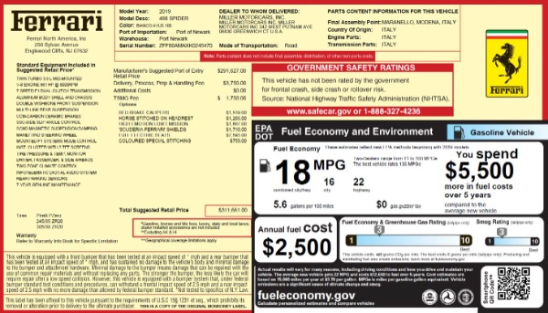 Used 2019 Ferrari 488 Spider for sale Sold at Pagani of Greenwich in Greenwich CT 06830 28