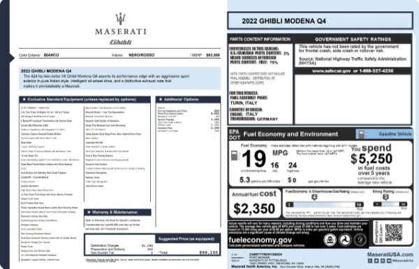 Used 2022 Maserati Ghibli Modena Q4 for sale $37,900 at Pagani of Greenwich in Greenwich CT 06830 22