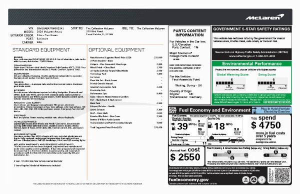 Used 2024 McLaren Artura Performance for sale Sold at Pagani of Greenwich in Greenwich CT 06830 28