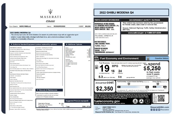 Used 2022 Maserati Ghibli Modena Q4 for sale Sold at Pagani of Greenwich in Greenwich CT 06830 24