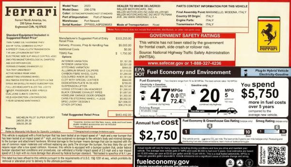 Used 2023 Ferrari 296 GTB for sale $319,900 at Pagani of Greenwich in Greenwich CT 06830 2