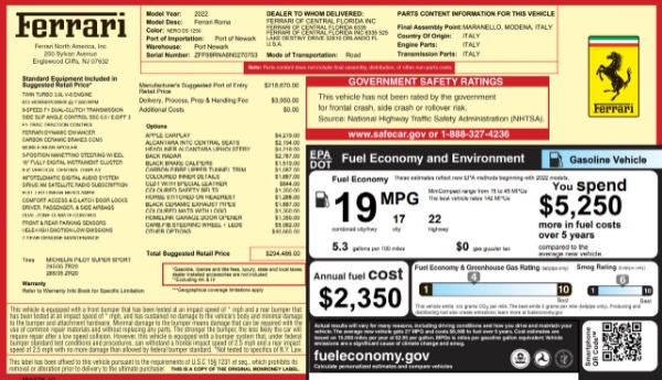 Used 2022 Ferrari Roma for sale Sold at Pagani of Greenwich in Greenwich CT 06830 2