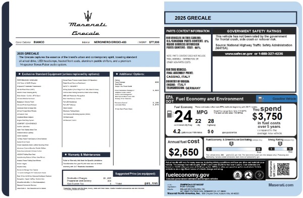 Used 2025 Maserati Grecale for sale $57,550 at Pagani of Greenwich in Greenwich CT 06830 25