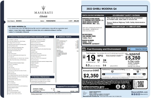 Used 2022 Maserati Ghibli Modena Q4 for sale Sold at Pagani of Greenwich in Greenwich CT 06830 28