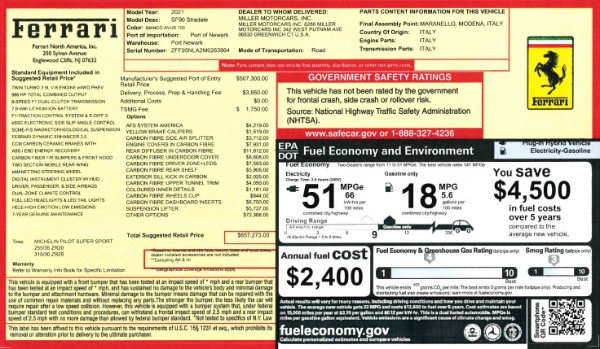 Used 2021 Ferrari SF90 Stradale for sale Sold at Pagani of Greenwich in Greenwich CT 06830 2