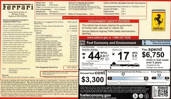 Used 2024 Ferrari SF90 Spider for sale $569,900 at Pagani of Greenwich in Greenwich CT 06830 2