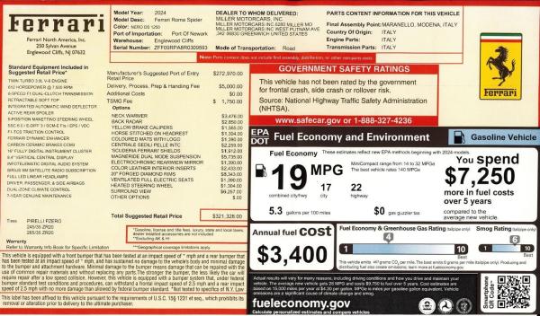 Used 2024 Ferrari Roma Spider for sale $297,900 at Pagani of Greenwich in Greenwich CT 06830 2