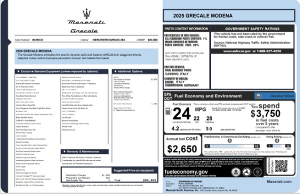 Used 2025 Maserati Grecale Modena for sale $61,116 at Pagani of Greenwich in Greenwich CT 06830 27