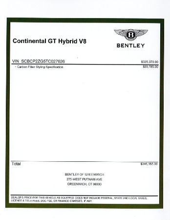New 2026 Bentley Continental GT for sale $346,155 at Pagani of Greenwich in Greenwich CT 06830 27