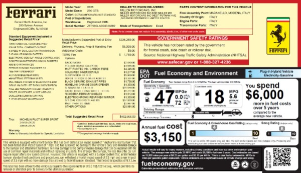 Used 2025 Ferrari 296 GTB for sale Sold at Pagani of Greenwich in Greenwich CT 06830 2