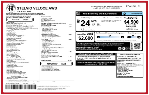 2026 Alfa Romeo Stelvio