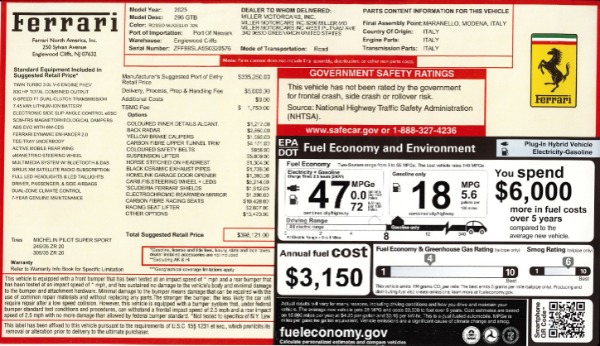 Used 2025 Ferrari 296 GTB for sale $335,900 at Pagani of Greenwich in Greenwich CT 06830 2