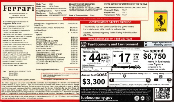 Used 2024 Ferrari SF90 Spider for sale $569,900 at Pagani of Greenwich in Greenwich CT 06830 2